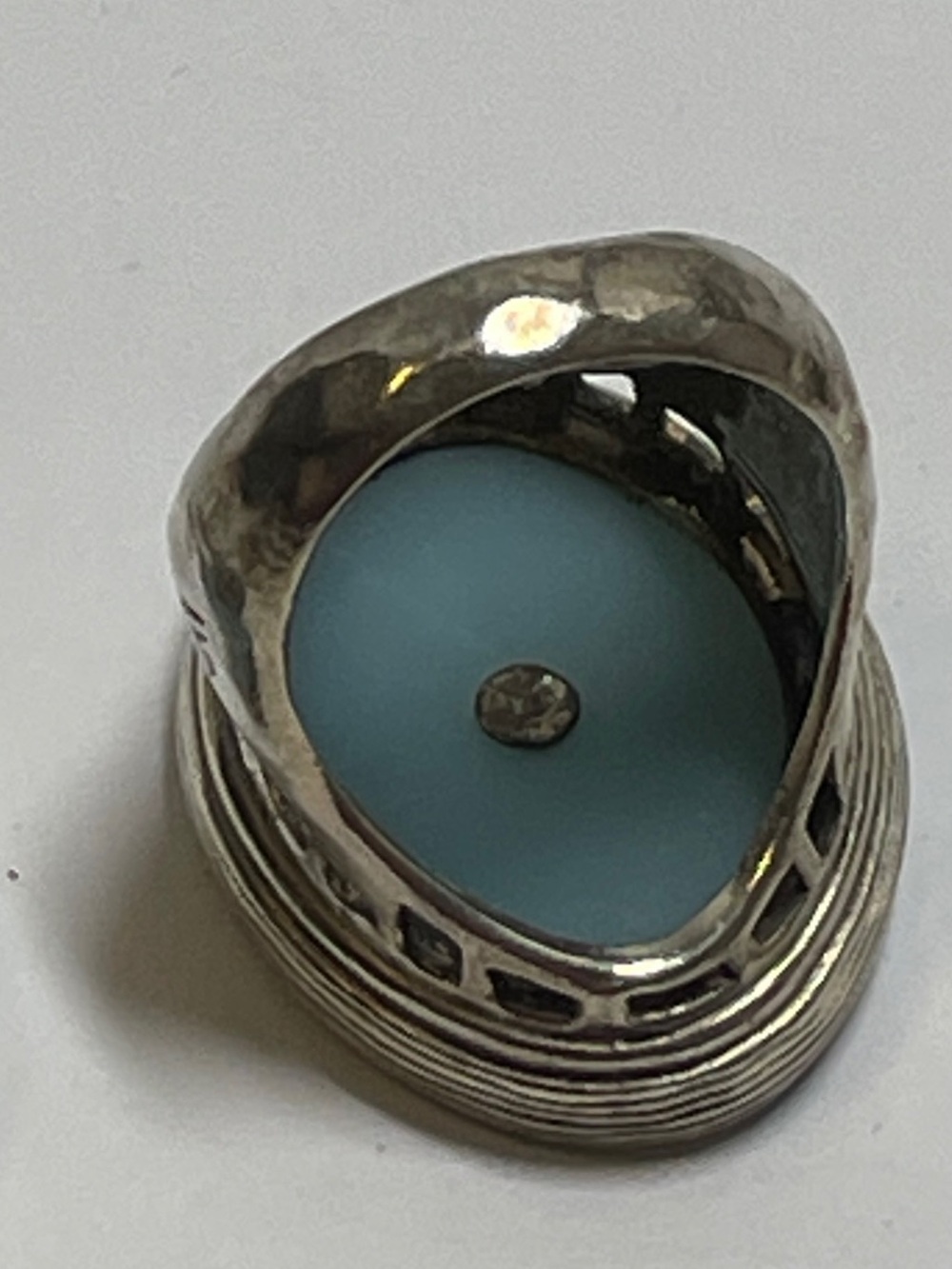 SILPADA R2358 Blue Amazonite Ring STERLING SILVER Size 7.25, 12.77g - Picture 5 of 9